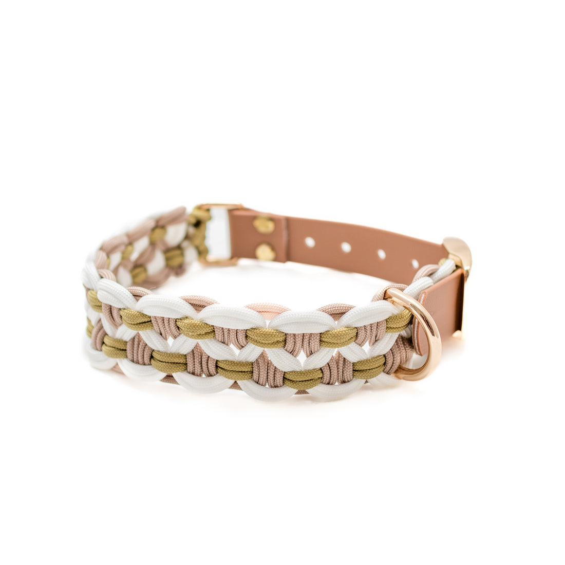 Geflochtenes Halsband Olive