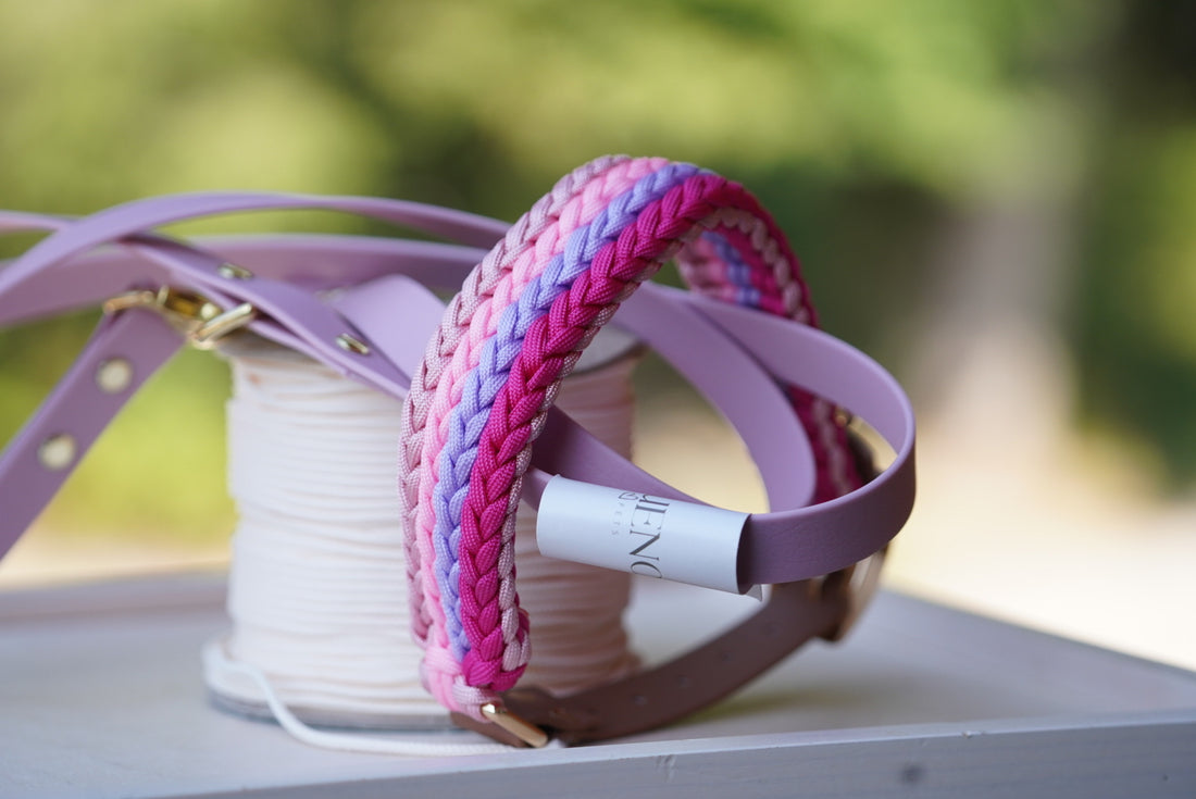 Geflochtenes Halsband Pinker Traum