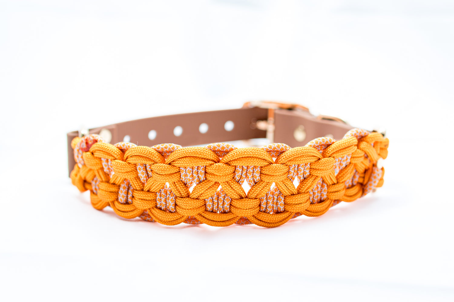 Geflochtenes Halsband Orange